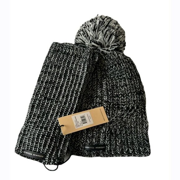 REBECCA MINKOFF Beanie & Arm Warmers Set - Picture 2 of 3